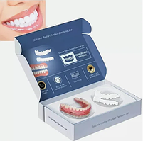 Набор декоративных зубных виниров Silicone Reline Protect Denture Set. 2 комплекта