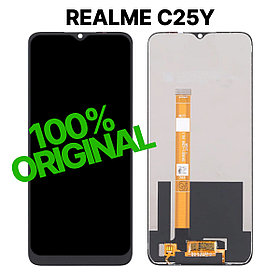 Экран для Realme C25y Original 100% c тачскрином, черный
