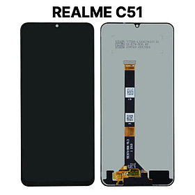 Экран для Realme C51 c тачскрином, черный