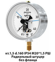Манометры пылевлагозащищенные ДВ2005ф, ДА2005ф, ДМ2005ф IP54