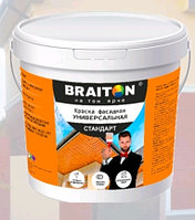 Краска водно-дисперсионная фасадная BRAITON Стандарт универсальная (1,3 кг)