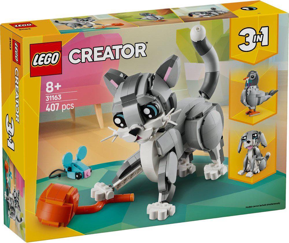 Конструктор LEGO Creator 3 в 1 31163 Озорной кот