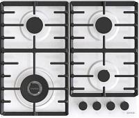 Газовая варочная панель Gorenje GW642SYW, 4 конфорки, эмалированная сталь, белый
