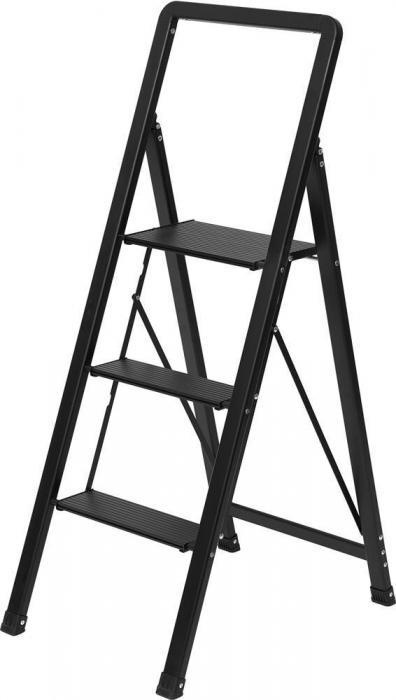 MASTER HOUSE Арья (алюминиевая), 3 ступени, цвет черный 84165