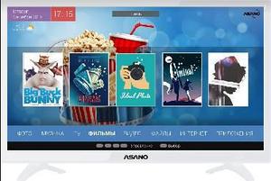 ASANO 24LH7011T HD SMART TV Android белый