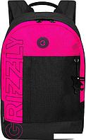 Городской рюкзак Grizzly RXL-427-2 (черный/розовый)