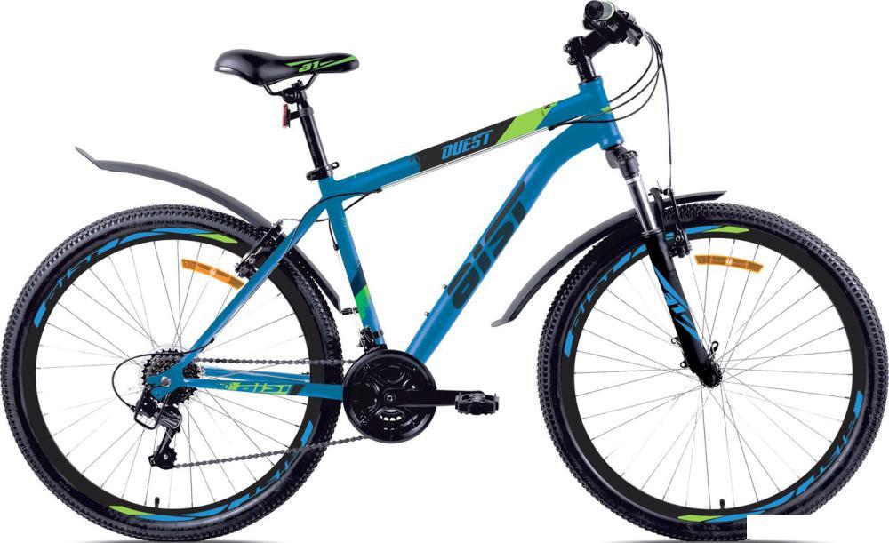 Велосипед AIST Quest 26 р.20 2025 (голубой)