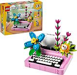 Конструктор LEGO Creator 3 в 1 31169 Пишущая машинка с цветами, фото 3