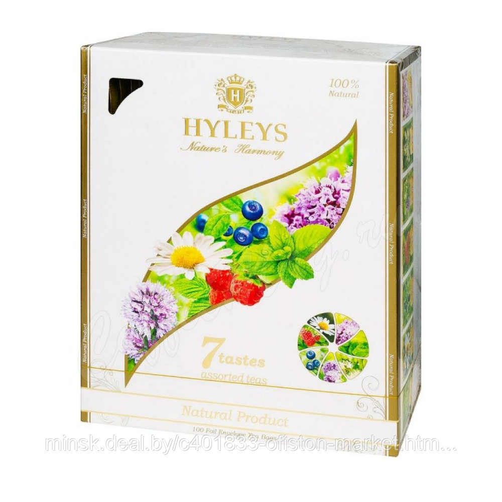 Чай "Hyleys" Гармония Природы, 100 пакетиковx1.5 г, ассорти - фото 1 - id-p238196010