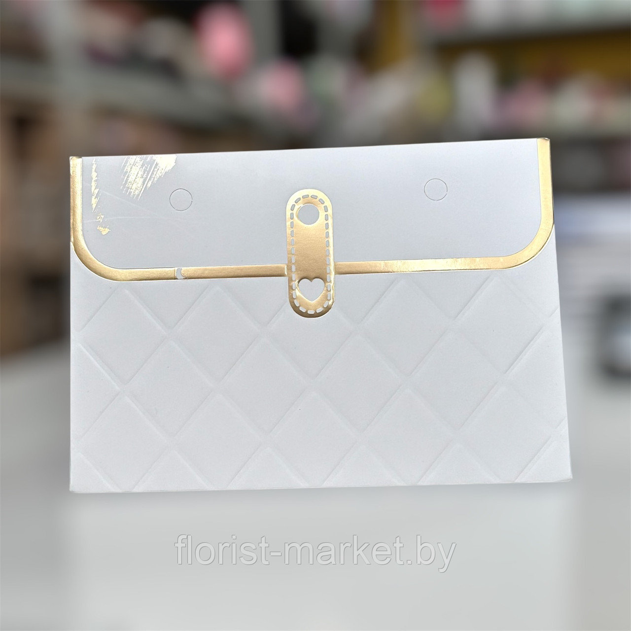 УЦЕНКА Сумочка с цепочкой, 10*15*10,5 см, белый