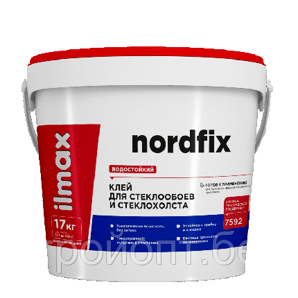 Клей для стеклообоев (стеклохолста) ilmax ready nordfix, 17 кг, РБ, фото 2
