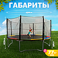 Батут Sundays Acrobat-D490 16ft с внешней сеткой Разноцветный, фото 5