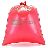 Пакеты для мусора MIRPACK с завязками DELUXE красные 35 л 35 мкм 10 шт, фото 3