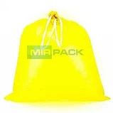 Пакеты для мусора MIRPACK с завязками DELUXE желтые 35 л 35 мкм 10 шт, фото 2