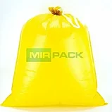 VIP Пакеты для мусора MIRPACK с завязками 35л, рулон 15шт, 18 мкм, желтые, фото 3