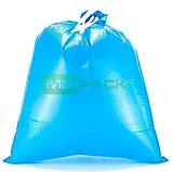 Пакеты для мусора MIRPACK с завязками DELUXE синие 35 л 35 мкм 10 шт, фото 4
