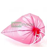 VIP Пакеты для мусора MIRPACK с завязками 35л рулон 15шт, 18 мкм, красные, фото 4