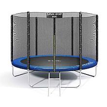 Батут Atlas Sport 312 см (10ft) BASIC (3 ноги) с внешней сеткой и лестницей Blue