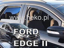 Ветровики вставные для Ford Edge II (2016-2023) / Форд Эдж [15321] (HEKO)