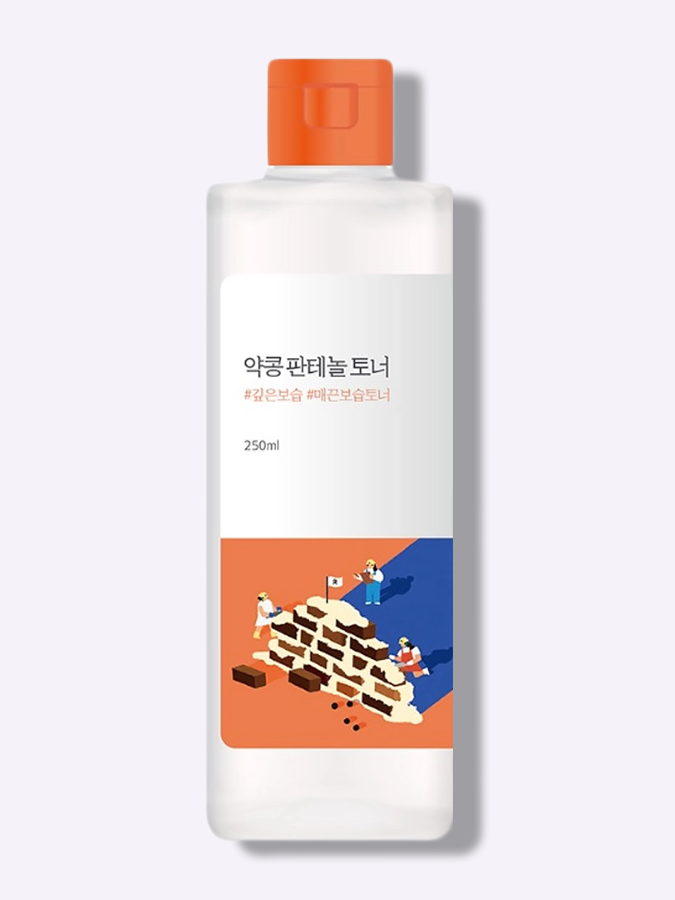 Барьерный тонер с чёрной соей и пантенолом Round Lab Soybean Panthenol Toner 250 мл