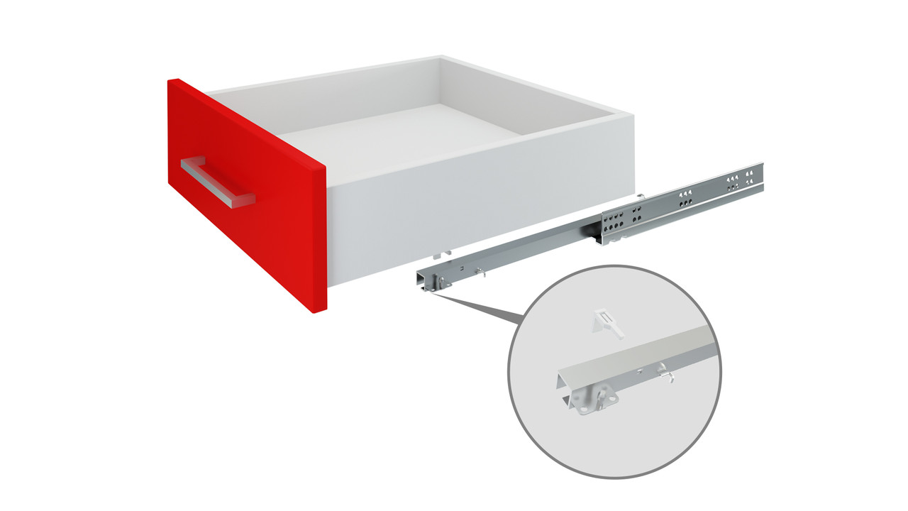 Направляющие скрытого монтажа B-Slide DB8784Zn 450