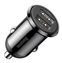 Автомобильное зарядное Baseus Grain Pro Black (CCALLP-01)