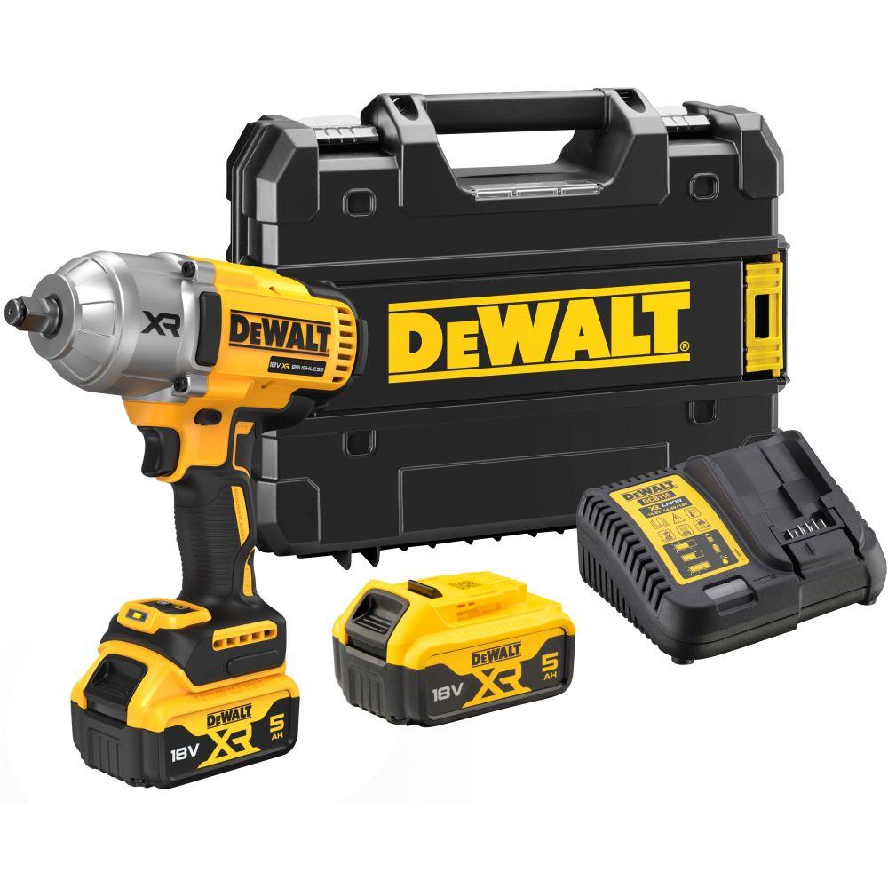 Гайковерт аккумуляторный бесщеточный DeWalt DCF900P2T (1396 Нм, 2 АКБ 5 А/ч, кейс T-Stak)