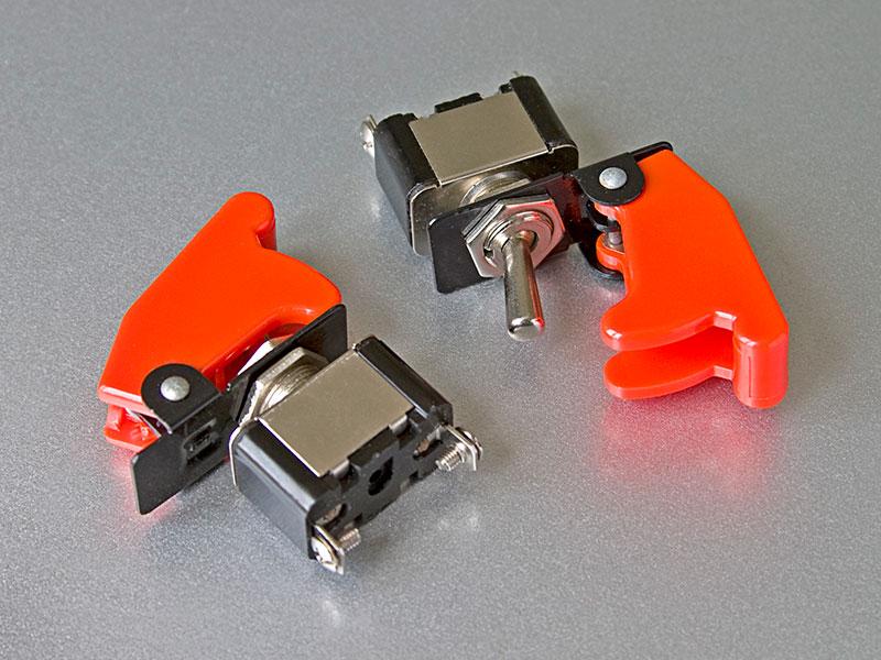 Тумблер SAC-01 red KN3A ON-OFF