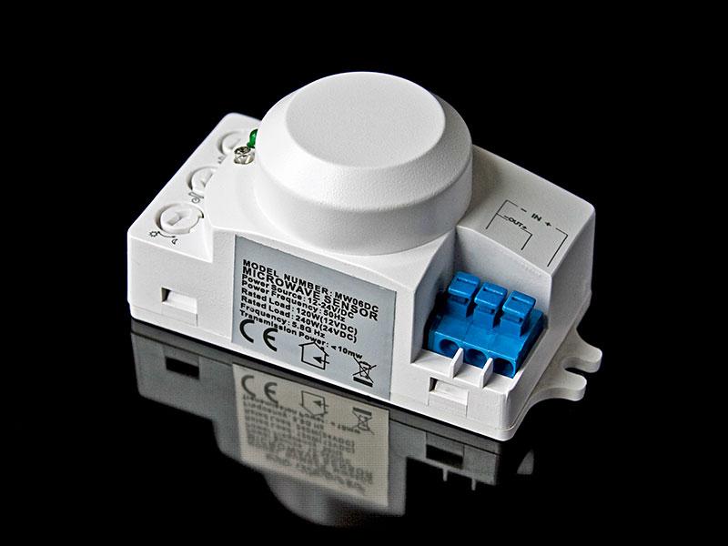 Датчик движения микроволновой MW06DC 12/24V, 120/240W
