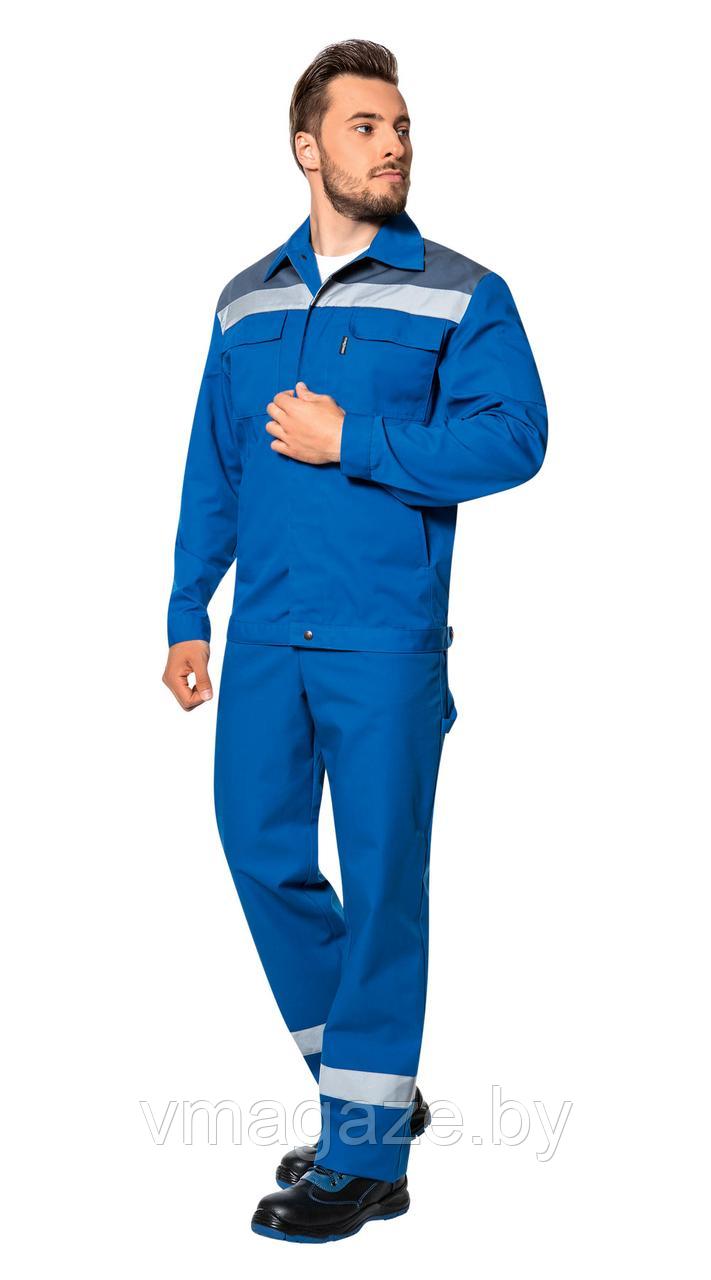 Костюм рабочий Новатор с полукомбинезоном (цвет васильковый)