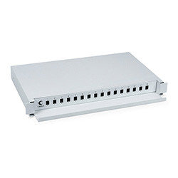 Оптический кросс 19" 16 SC (LC duplex) Cabeus ODF-19-16-SC 1U серый