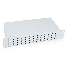 Оптический кросс 19" 48 ST (FC) Cabeus FO-19-48ST 2U серый