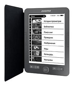 Электронная книга Digma M1 6" E-ink HD Pearl 758x1024 600MHz 128Mb/4Gb/SD/microSDHC темно-серый (в
