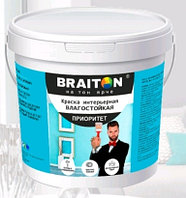 Краска водно-дисперсионная интерьерная BRAITON Приоритет влагостойкая (14 кг.)