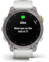 Умные часы Garmin Epix Sapphire Gen 2 (серебристый титан/белый), фото 3