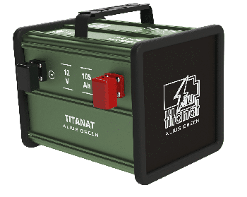 Аккумулятор литиевый Titanat 12V 105Ah LiFePO4 ALIUS GREEN