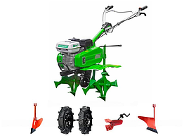 Культиватор бензиновый AURORA DIGGER 750 с двигателем АЕ-7/Р 6.5 л.с., колеса 4.00х10, В комплекте: сцепка,