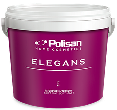 Интерьерная силикон-модифицированная краска Polisan Elegans Soft Mat, 7,5 л