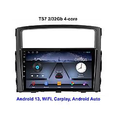 Штатная магнитола 9″ Android TS7 2/32Gb для Mitsubishi Pajero 4 2006-2014