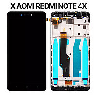Экран для Xiaomi Redmi Note 4X с рамкой, черный