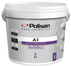 Краска фасадная акриловая силикон-модифицированная Polisan А1 Silikonlu Duz, 7,5 л