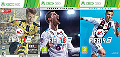FIFA 17 FIFA 18 FIFA 19 три диска (Русская версия) Xbox 360