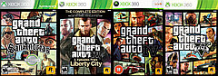 Grand Theft Auto: San Andreas GTA IV GTA Liberty City GTA V пять дисков Xbox 360