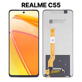 Экран для Realme C55 c тачскрином, черный