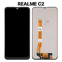 Экран для Realme C2 c тачскрином, черный