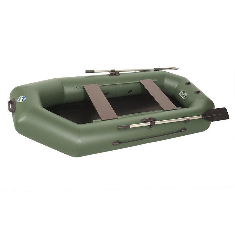 Лодка гребная ПВХ Лоцман Стандарт 260 ЖС зелёный