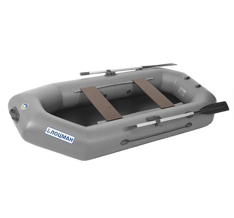 Лодка гребная ПВХ Лоцман Стандарт 260 ЖС серый