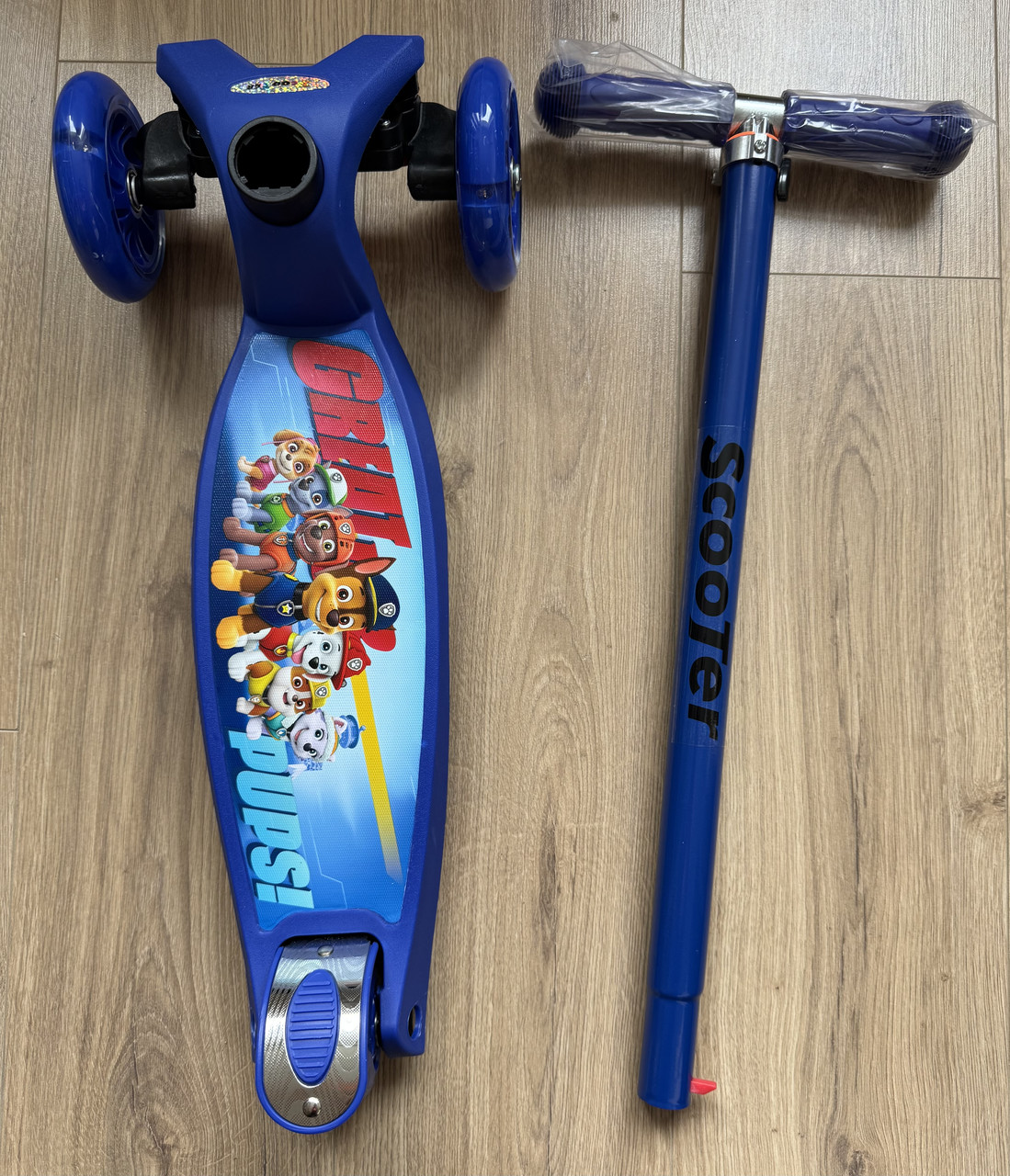 Самокат  Scooter MAXI , Щенячий патруль, синий.