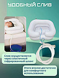 Надувная ванна для мытья головы с встроенным подголовником, фото 6