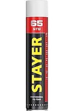 STAYER STD 65, 750 мл, адаптерная, выход до 65 л, монтажная пена, Professional (41134)